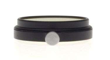 LEICA rangefinder camera lens filter yellow 1 used black frame snap on gelb hell