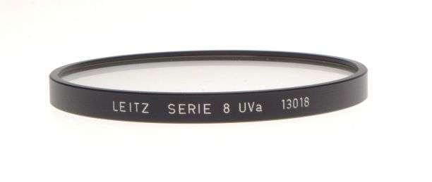 LEICA rangefinder camera lens filter 13018 Serie 8 UVa insert filter box cased