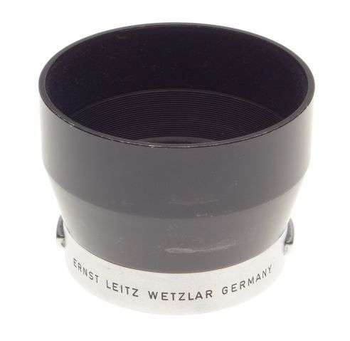 Leica chrome 4.5/135mm camera lens hood 4/90mm shade 12575 N used 2.8/90mm Elmar