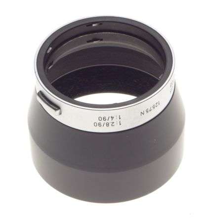 Leica chrome 4.5/135mm camera lens hood 4/90mm shade 12575 N used 2.8/90mm Elmar