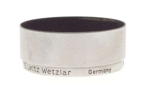 Summaron-Elmar 3.5cm LEICA lens hood shade snap-on type chrome silver vintage