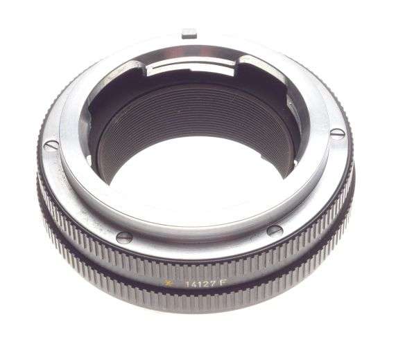 Leitz 14127 F Wezlar Black M To R Lens Adapter With Aperture Clean