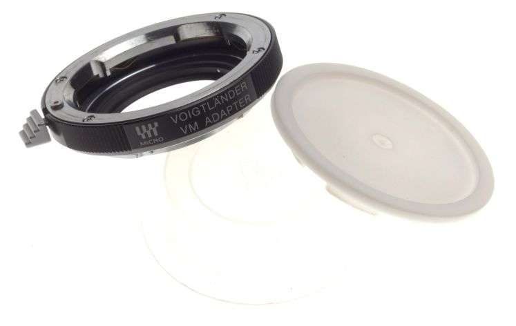 VM adapter Voigtlander camer lens Micr0 4/3 M4/3 converter mount ring caps mint