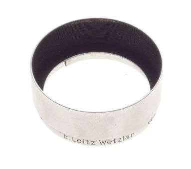 Summaron-Elmar 3.5cm LEICA lens hood shade snap-on type chrome silver vintage