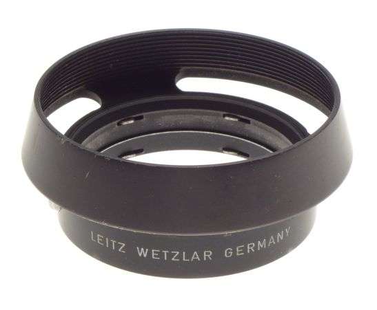 Vented black LEICA 12585H lens hood shade Summicron 2/35 f=50mm f2.8 3.5 snap on