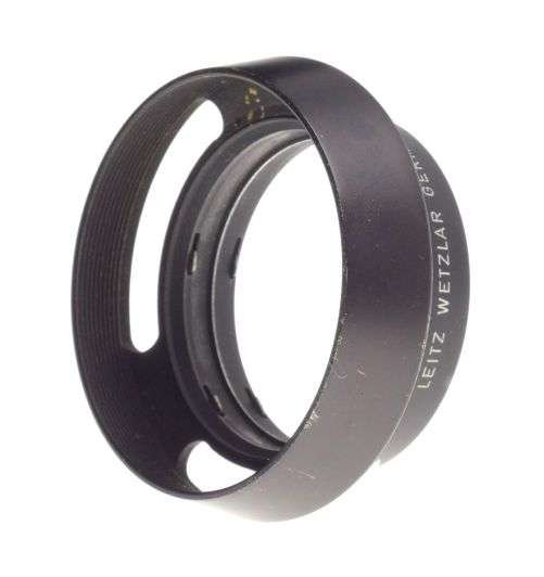 Vented black LEICA 12585H lens hood shade Summicron 2/35 f=50mm f2.8 3.5 snap on