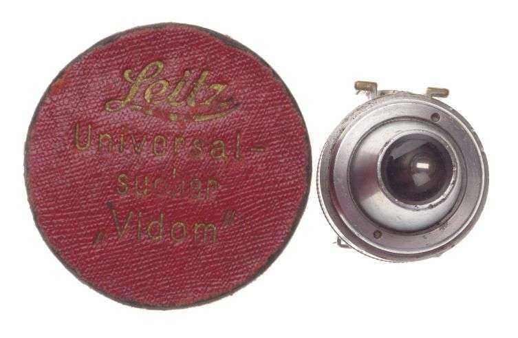 Leitz Universal Sucher chrome type Leica hot shoe view finder in original box