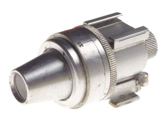 Leitz Universal Sucher chrome type Leica hot shoe view finder in original box