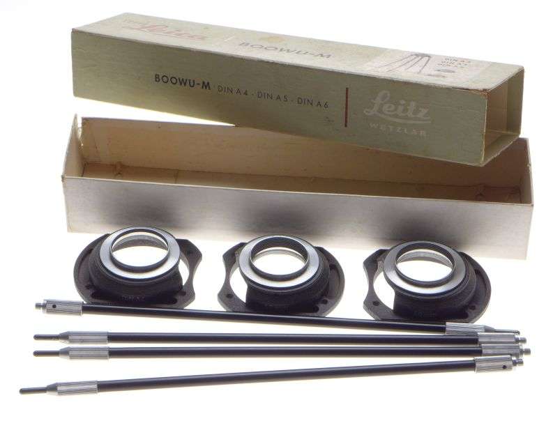 Leica Leitz BOOWU-M Din A4 A5 A6 Copy Stand Parts Boxed very good used condition