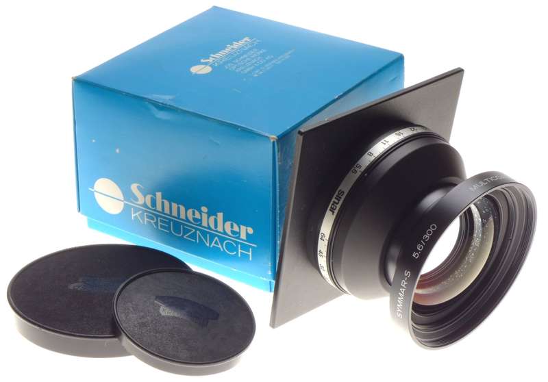 Symmar-S 5.6/300 MC Schneider f=300mm Sinar lens board boxed large format caps