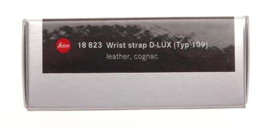 18823 Leica Wrist strap D-Lux typ 109 Handschlaufe Dragonne leather cognac New