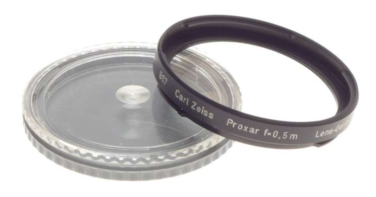 PROXAR f=0.5 CLOSE UP FOCUS CAMERA ADPTER LENS FOR HASSELBLAD B57 ZEISS CASED