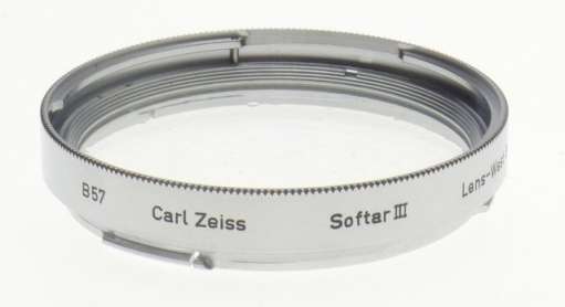 SOFTAR III CARL ZEISS SOFT CAMERA LENS FILTER HASSELBLAD 50 CHROME RIM B57 CAPS