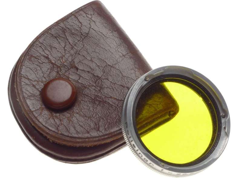 Rolleiflex Rolleiparkeil 1 close up YELLOW lens coated optics 28.5 Rolleinar 1