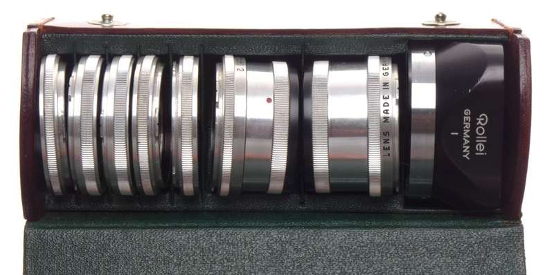 Rolleiflex Bay I Filter Kit Consisits 2x Rolleinar Set 5x Lens Hood Museum cond.
