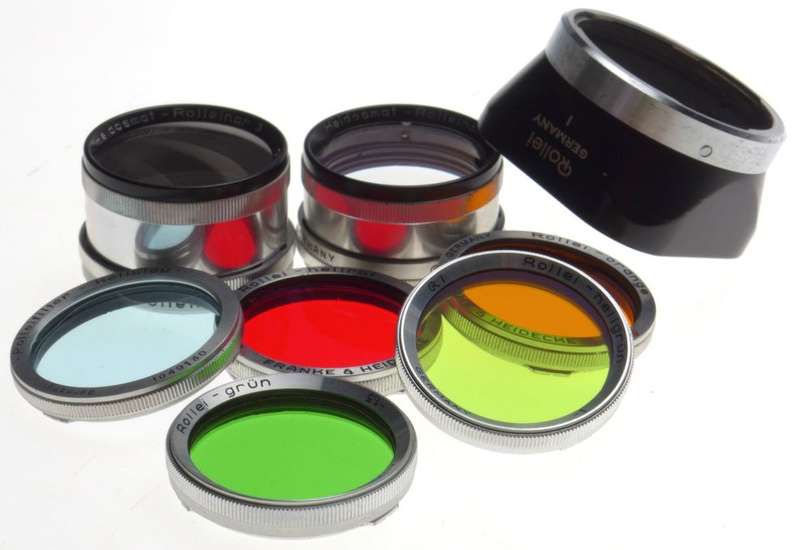 Rolleiflex Bay I Filter Kit Consisits 2x Rolleinar Set 5x Lens Hood Museum cond.