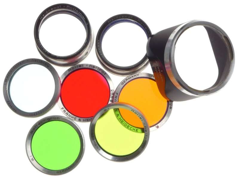 Rolleiflex Bay I Filter Kit Consisits 2x Rolleinar Set 5x Lens Hood Museum cond.