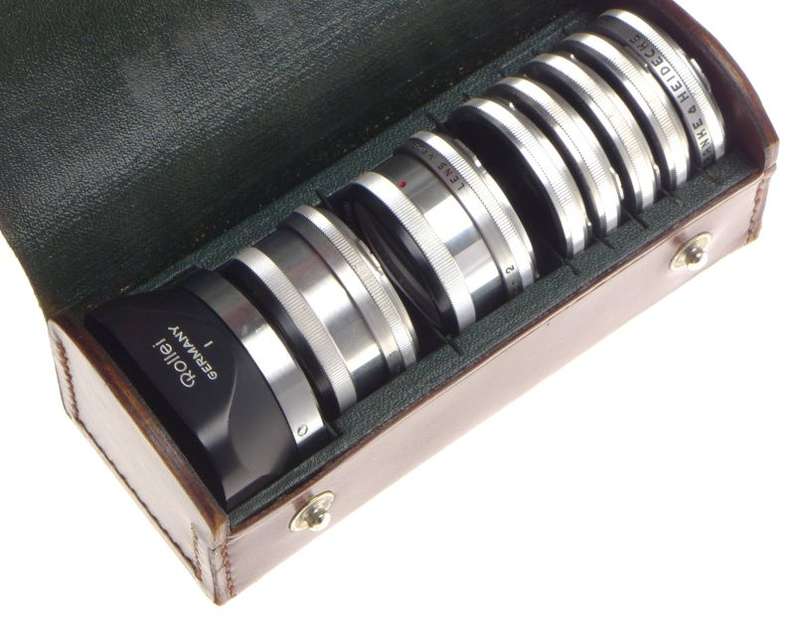 Rolleiflex Bay I Filter Kit Museum condition 2x Rolleinar Set 5x Lens Hood cased