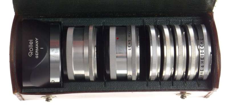 Rolleiflex Bay I Filter Kit Museum condition 2x Rolleinar Set 5x Lens Hood cased