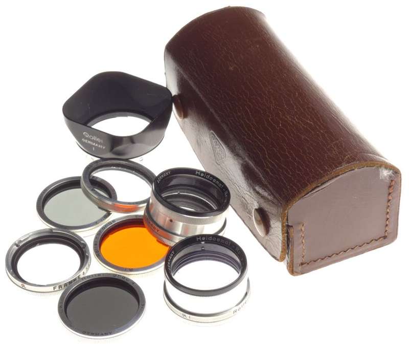 Rolleiflex Bay I Filter Kit Museum condition 2x Rolleinar Set 5x Lens Hood cased