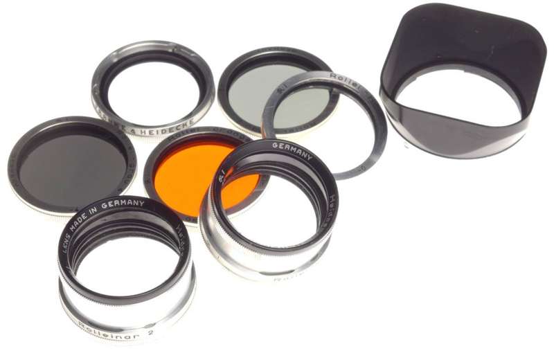 Rolleiflex Bay I Filter Kit Museum condition 2x Rolleinar Set 5x Lens Hood cased