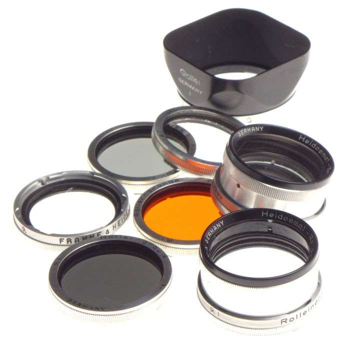 Rolleiflex Bay I Filter Kit Museum condition 2x Rolleinar Set 5x Lens Hood cased
