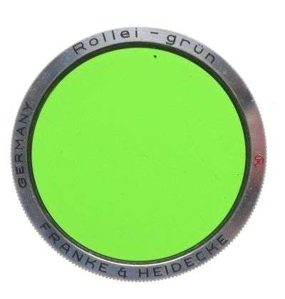 Rolleiflex ROLLEI GRUN Green TLE lens filter boxed papers RII exellent condition