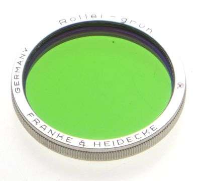 Rolleiflex ROLLEI GRUN Green TLE lens filter boxed papers RII exellent condition