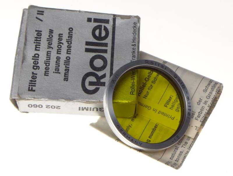 Rolleiflex Yellow Filter RII R2 Gelb-Mittel -1,5 bayonet mount fits Tessar TLR
