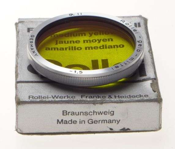Rolleiflex Yellow Filter RII R2 Gelb-Mittel -1,5 bayonet mount fits Tessar TLR