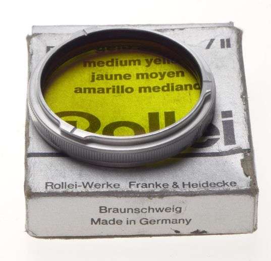 Rolleiflex Yellow Filter RII R2 Gelb-Mittel -1,5 bayonet mount fits Tessar TLR