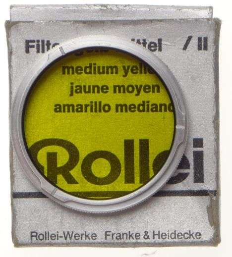 Rolleiflex Yellow Filter RII R2 Gelb-Mittel -1,5 bayonet mount fits Tessar TLR