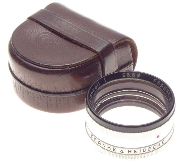 Rolleiflex Rolleiparkeil 1 close up focus lens coated optics 28.5 Rolleinar 1