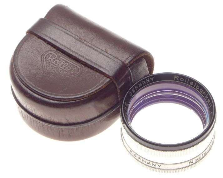 Rolleiflex Rolleiparkeil 1 close up focus lens coated optics 28.5 Rolleinar 1