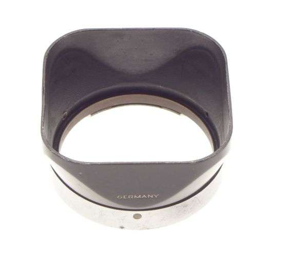 Rolleiflex TLR lens hood shade original black retro in leather small brown case