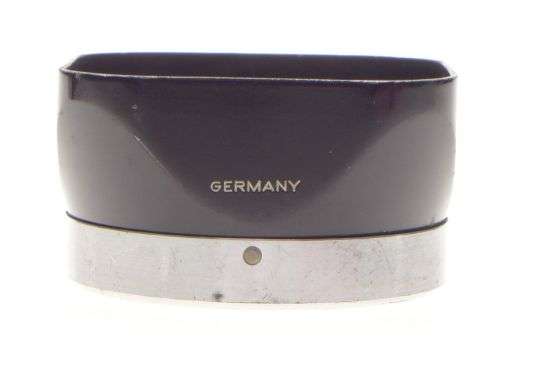 Rolleiflex TLR lens hood shade original black retro in leather small brown case