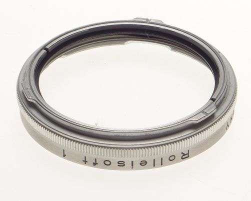 RIII Rolleisoft 1 chrome Rolleiflex Filter fits Zeiss Planar Xenar 2.8/80mm 2.8F