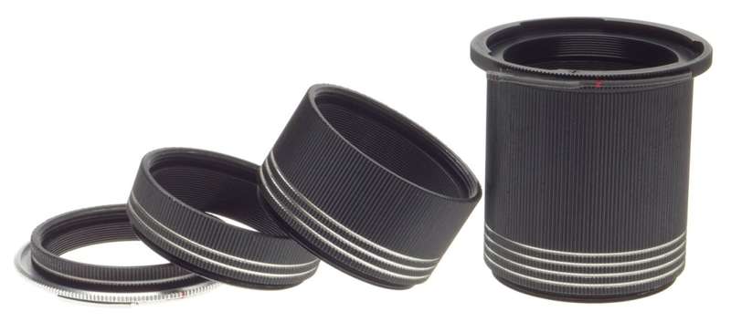 ALPA REFLEX SLR 35mm FILM CAMERA LENS TUBSET BOXED MACRO CLOSE UP 4x ADAPTERS