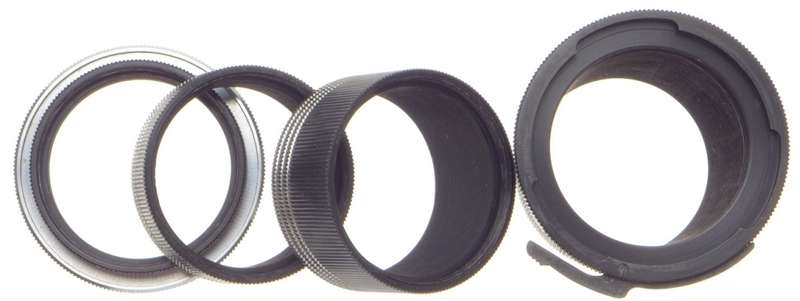 ALPA REFLEX SLR 35mm FILM CAMERA LENS TUBSET BOXED MACRO CLOSE UP 4x ADAPTERS