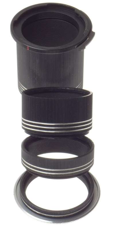 ALPA REFLEX SLR 35mm FILM CAMERA LENS TUBSET BOXED MACRO CLOSE UP 4x ADAPTERS
