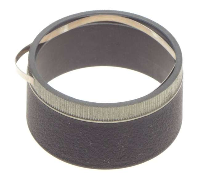 ALPA SNAP ON CAMERA LENS HOOD SHADE BLACK IN ORIGINAL LEATHER CASE EXCELLENT