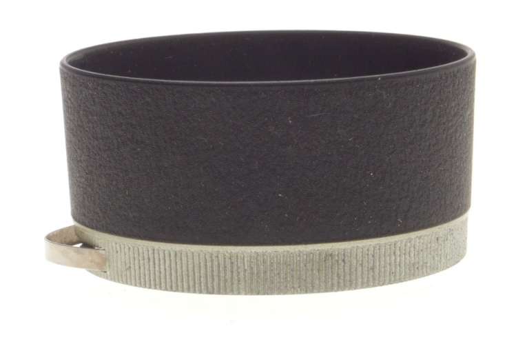 ALPA SNAP ON CAMERA LENS HOOD SHADE BLACK IN ORIGINAL LEATHER CASE EXCELLENT