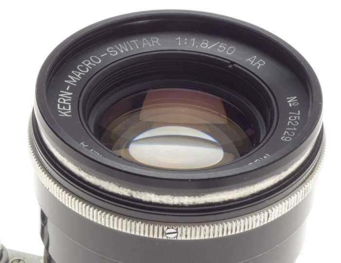 KERN-MACRO-SWITAR BLACK ALPA 1:1.8/50mm AR f=50 SLR CAMERA RARE LENS CLEAN GLASS