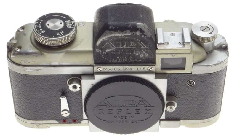 MODEL 6b ALPA REFLEX 35mm VINTAGE FILM CAMERA SLR MANUAL PAPERS CAP USED BODY 6B