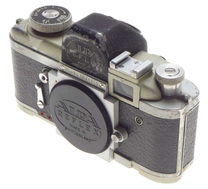 MODEL 6b ALPA REFLEX 35mm VINTAGE FILM CAMERA SLR MANUAL PAPERS CAP USED BODY 6B