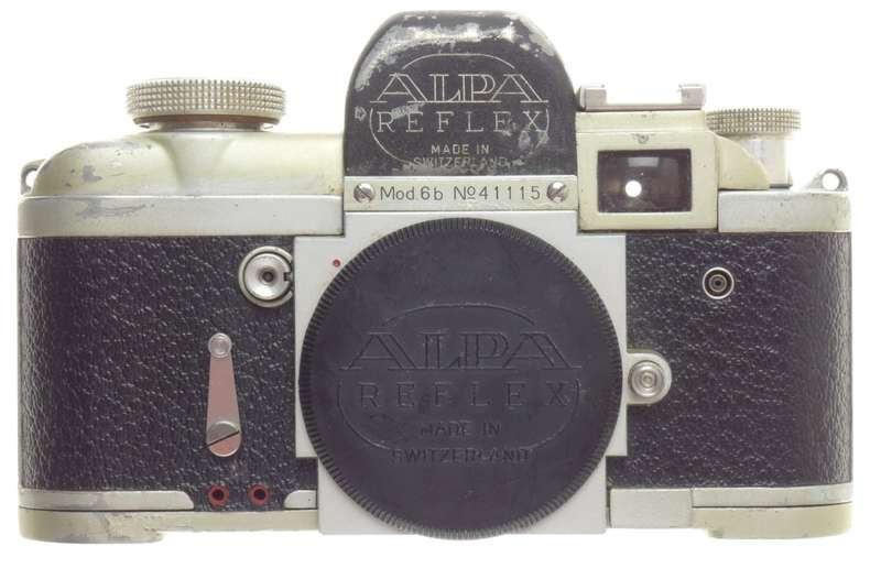 MODEL 6b ALPA REFLEX 35mm VINTAGE FILM CAMERA SLR MANUAL PAPERS CAP USED BODY 6B