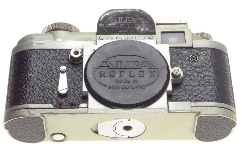 MODEL 6b ALPA REFLEX 35mm VINTAGE FILM CAMERA SLR MANUAL PAPERS CAP USED BODY 6B