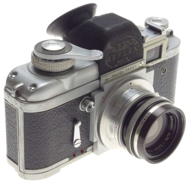 ALPA-XENON 1.9/50 SCHNEIDER SLR VINTAGE CAMERA SILVER LENS Mod. 6B RARE BOX f=50