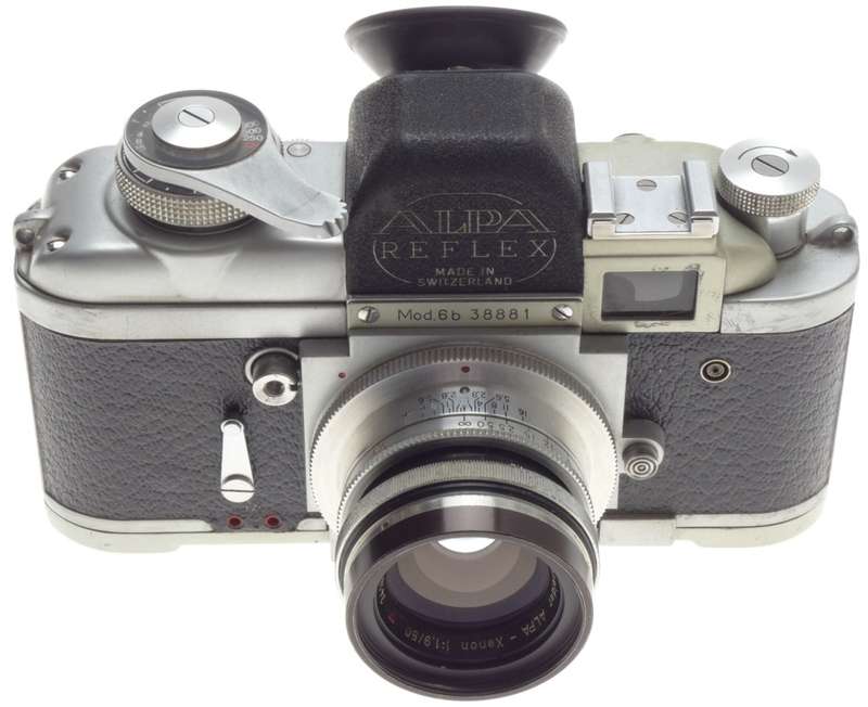 ALPA-XENON 1.9/50 SCHNEIDER SLR VINTAGE CAMERA SILVER LENS Mod. 6B RARE BOX f=50