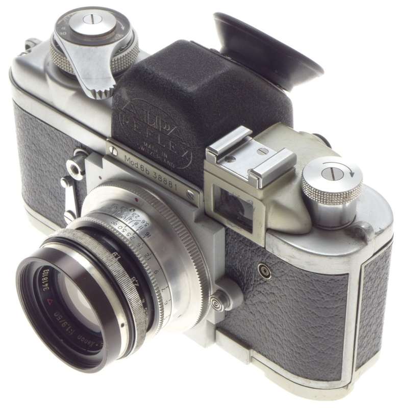 ALPA-XENON 1.9/50 SCHNEIDER SLR VINTAGE CAMERA SILVER LENS Mod. 6B RARE BOX f=50